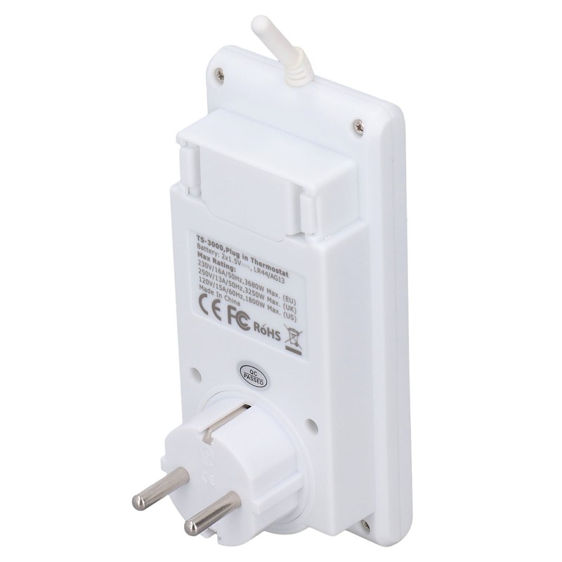 Thermostat Outlet Wireless Programmable Automatic Temperature Controller Socket Switch EU