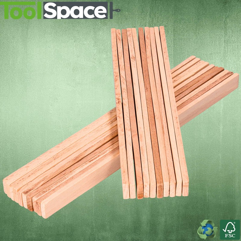 ToolSpace 25 x Wooden Paint Stirrers 300 mm Stirrers for