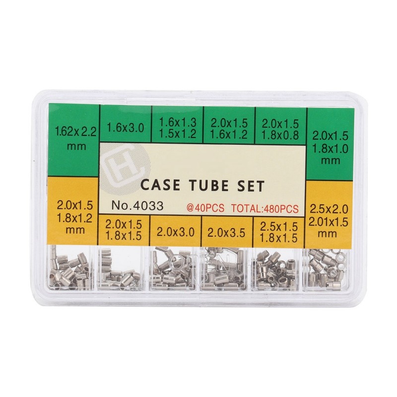 12 Sizes of Watch Case Tube Metal Repairing Tool for