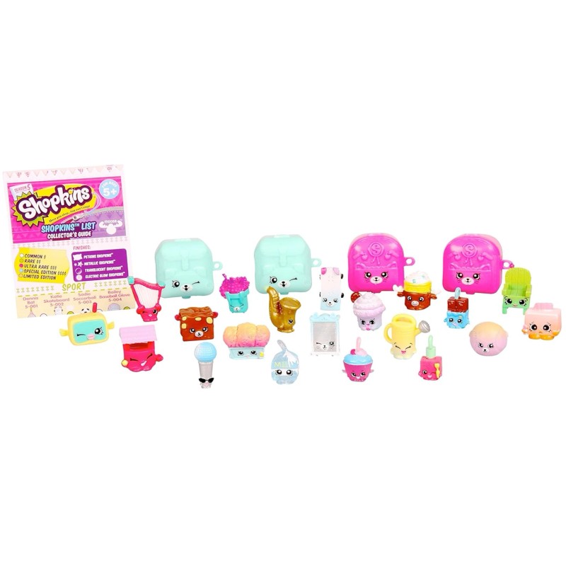 Moose Brand Shopkins SEASON 5 20 Shopkins + 4 Backpacks