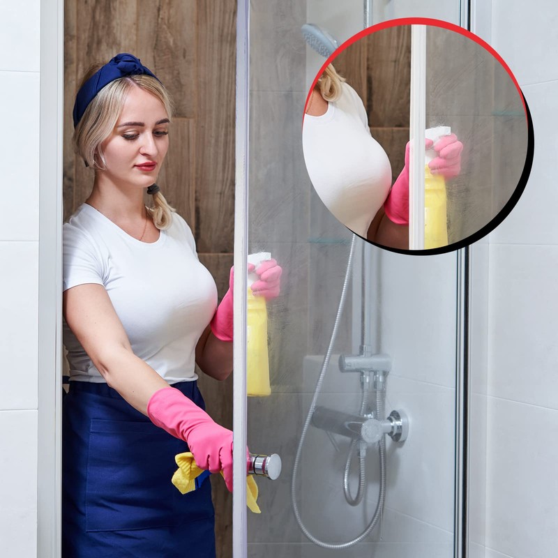 Tondiamo 2 Roll Shower Door Side Seal Strip 196.8 Inch