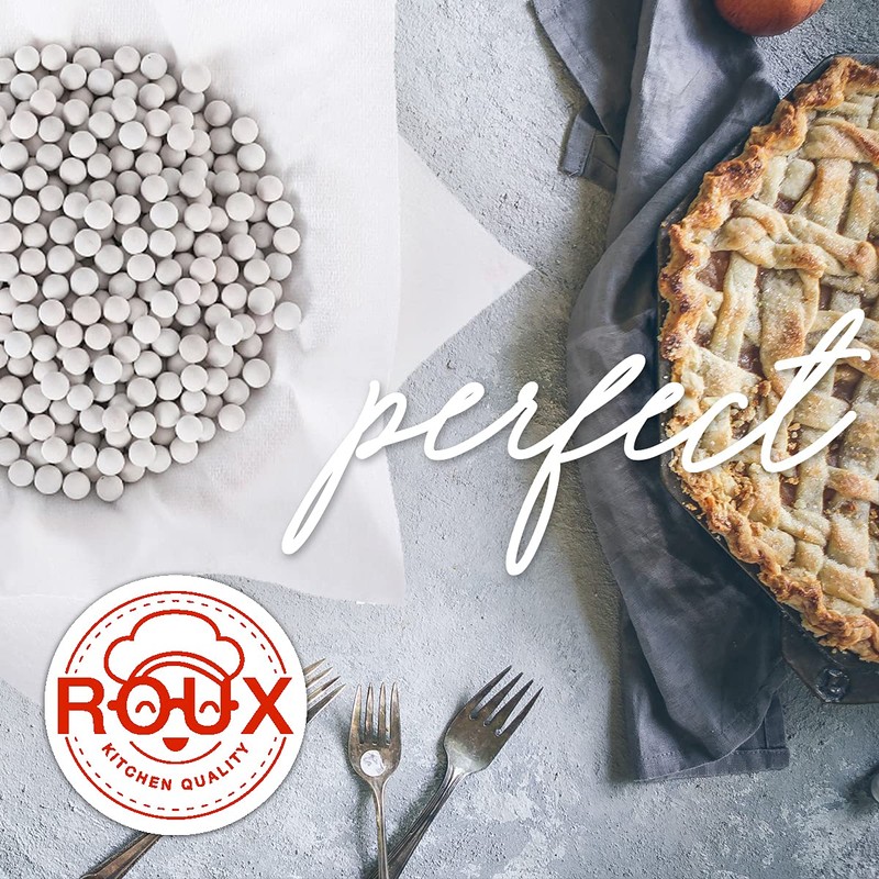 GSM Brands Ceramic Pie Weights for Blind Baking Crust, 1.2