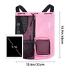 WANDF Swim Bag Mesh Drawstring Backpack with Wet Pocket for