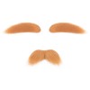 Koonfan Cosplay Orange Fake Mustache and Eyebrow Set for Adult