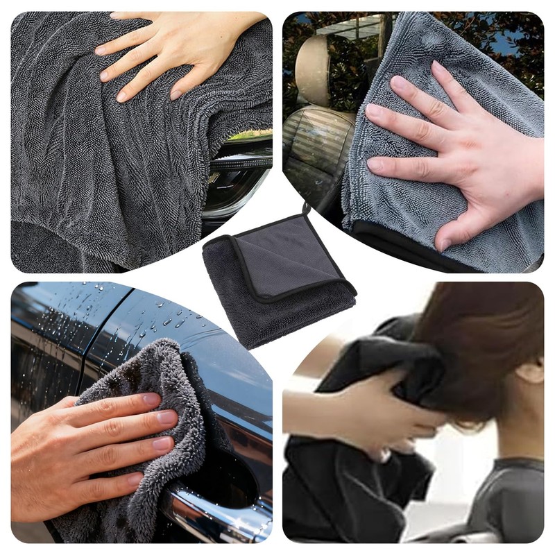 2 Pack Magic Bathroom Drying Cloth 40×60 cm Absorbent Microfibre