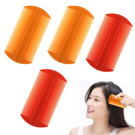 PAVIKE Head Lice Remover Comb, Egg Control Comb, Dandruff Comb, 4 Pcs Double Sided Thin Teeth Comb, Safely Remove Lice, Fleas for Children and Adults, Head Bug Comb for Cats, Lice Remover Combs for