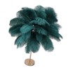 Ostrich Feather Table Lamp Rechargeable Modern Romantic Decoration Lamp Bedroom