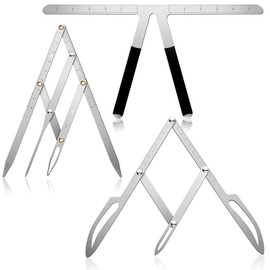 Regla de 3 puntas de tatuaje para cejas, regla de posicionamiento de cejas, calibre de proporción dorada, microblading para arreglar, plantilla, moldeador permanente de cejas, herramienta de medición de cejas, kit de regla de tatuaje para estudiantes y a