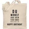 Shirtracer - Cotton Bag - 60th - Du wirkst aus