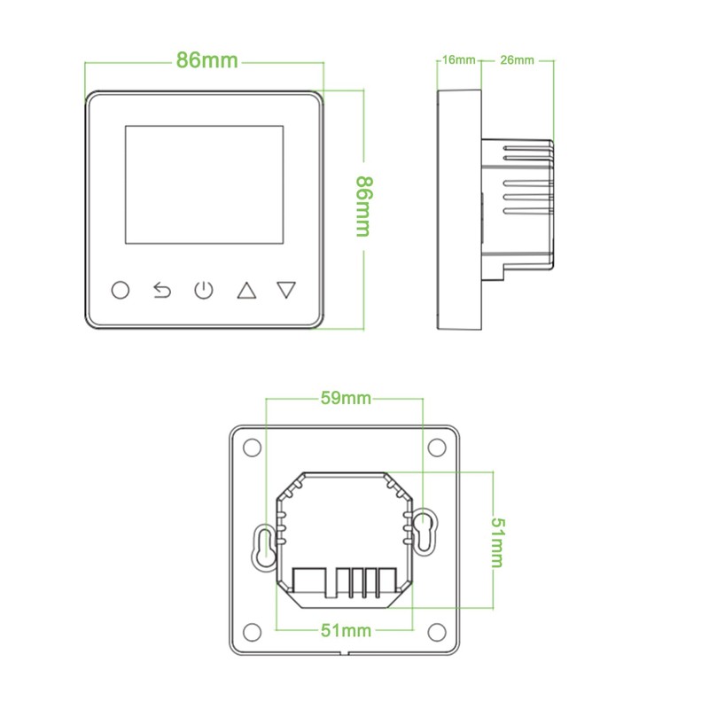 Digital Proframmable Thermostat for Electric Floor Heating Underfloor Heating Thermostat