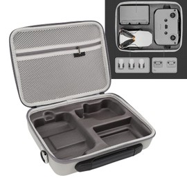 PU Leather Hard Carrying Case for Mini 4K, Mini 2/2 SE Accessories, Portable Storage Bag Travel Case with Shoulder Strap, for RC-N1, RC-N2 Remote Controller