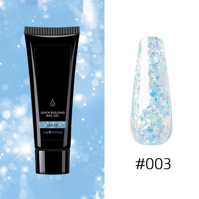 9 Colors Nail Extension Gel Kit Crystal Extension Gel Quick