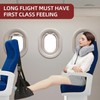 Airplane Foot Rest,Portable Travel Footrest Flight Carry-On FootRest Adjustable Height