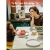 Sweese Porcelain 7.4 Inch Dessert Plates Set of 6 -