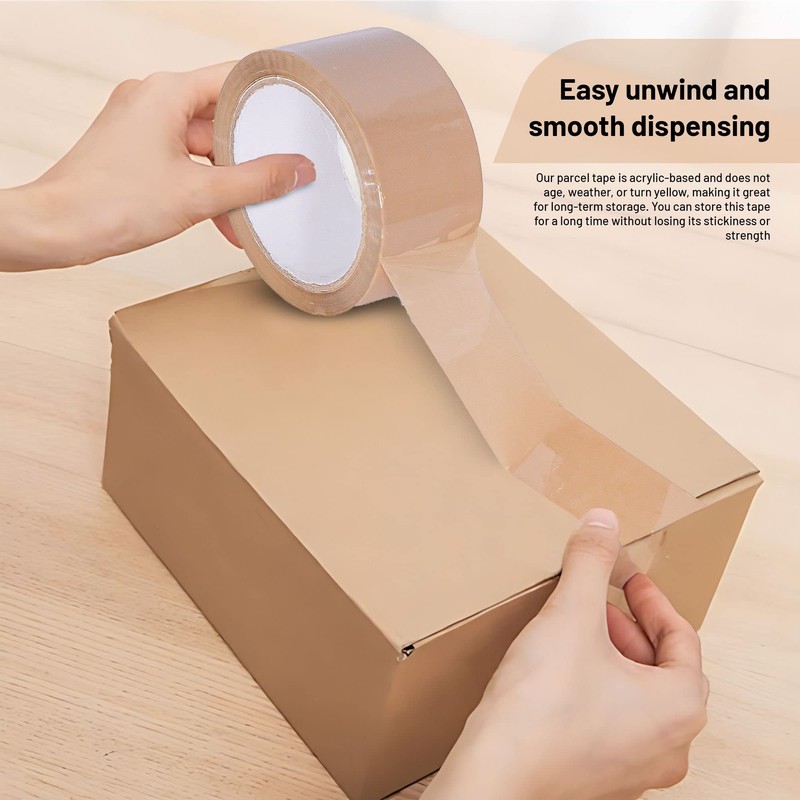 K-One Brown Buff Packing Parcel Tape 48mm x 66m (Pack