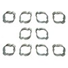TR Double Nose Hose Clamps Pack of 10 25-28 mm
