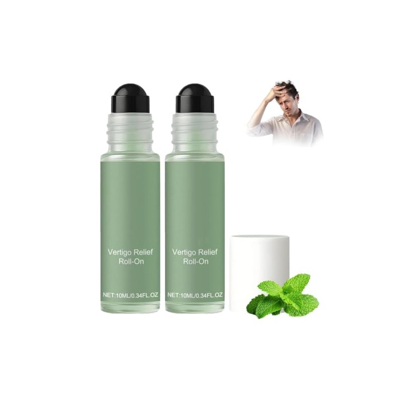 Vert-igo Relief Roll-On, Natural Essential Oils, Portable Travel Rollerball