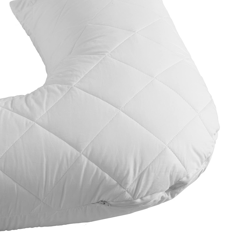 Dreamaker Delux Microfibre Fill Antibacterial Odour Control Cotton Quilted Pillow