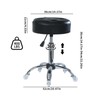 ACEQLYT® Round Rolling Stool with Wheels, Heavy Duty 400lb, Height
