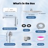 All Metal Rain Shower Head, 10” High Pressure Rainfall Shower