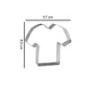9.7 cm Sport T Shirt Cookie Cutter - Stainless Steel