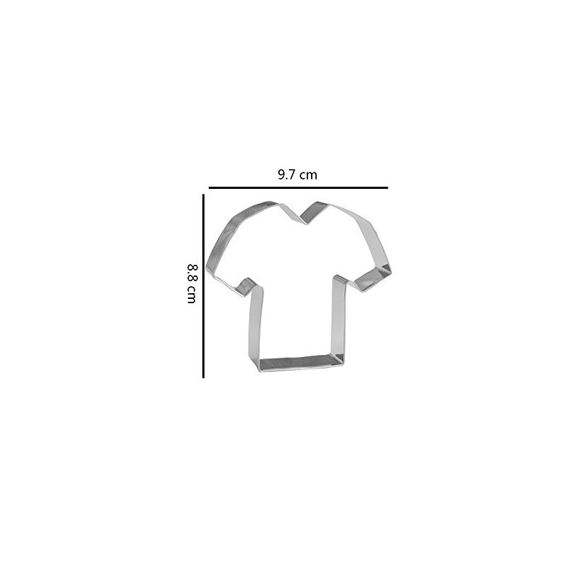 9.7 cm Sport T Shirt Cookie Cutter - Stainless Steel