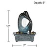 Modern Silhouette 10" High Small Zen Indoor Outdoor Decor Faux