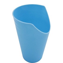 Pflegehome24® Drinking Cup with Nose Cut-Out, Blue - Patient Cup Drinking Aid
