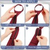 Geyoga 6 Pcs Zipper Ties for Boys Girls Men Women