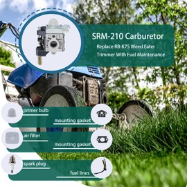 ZHRANXZ SRM-210 Carburetor Kit for Echo SRM211 SRM-230 SRM-231 SRM-231U HC150 HC151 PE-230 PPF210 PPF211 SHC212 Trimmer Weedeater Kit