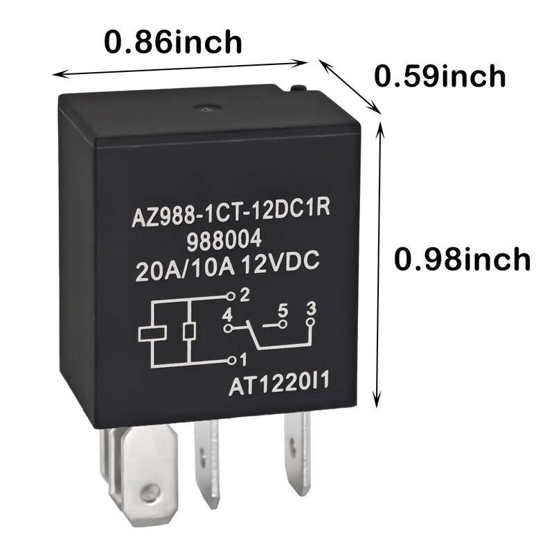 (Pack of 4) Fuel Pump Relay Replace Part for 4671168E