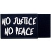 No Justic No Peace Patch Embroidered Morale Biker Applique Fastener