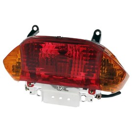 2EXTREME Rear Light, Orange Indicator Compatible with JINAN QINGQI QM50QT-6, REX RS