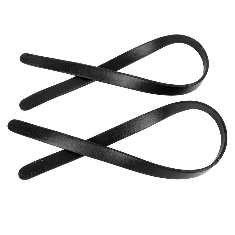 2Pcs Leather Bag Handles 25.6in Long 0.7in Wide Synthetic Leather