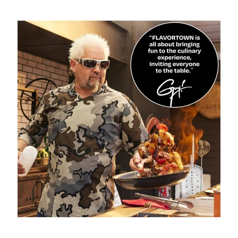 Guy Fieri's Flavortown Laser Titanium 2-Quart Sauce Pan with Lid