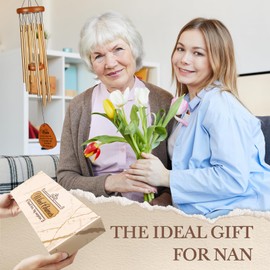 Leebbsin Gifts for Nan, Nan Gifts Wind Chime, Nan Birthday Gifts from Grandkids, Gift ideas for Nan, Grandma, Nanny, Nana, Nan Gifts for Mothers Day Thanksgiving Christmas