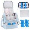 Jaffzora Wearable Breast Pump Bag with Cooler Compartment Fits for