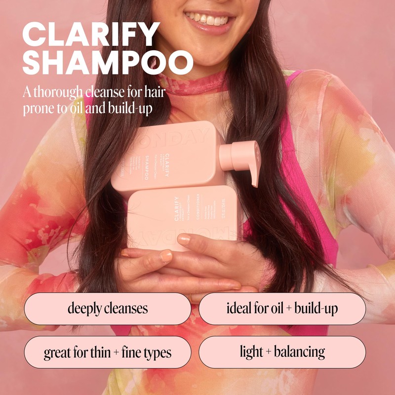 MONDAY HAIRCARE CLARIFY Shampoo with Grapefruit Extract & Ceramides for
