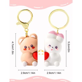 Couple Gifts for Boyfriend Girlfriend Him Her Friend Valentine's Day Gift Cute Keychain Set Matching Couple Stuff Best Ideal Gift for Christmas Birthday