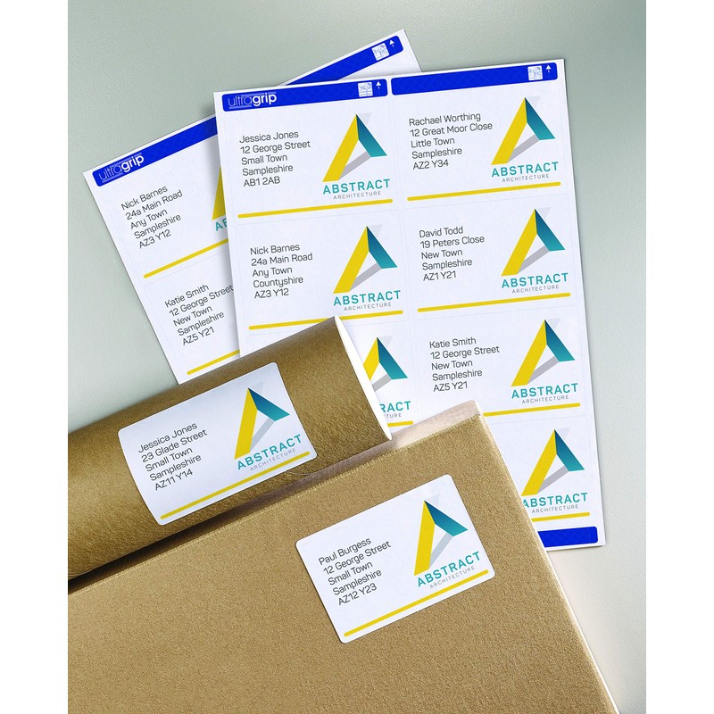 Avery Printable, Customisable Address Mailing Labels, Laser Printers, 4 Labels