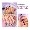 Beetles Gel Polish Polvo De Uñas Cromado Efecto Espejo Holografico