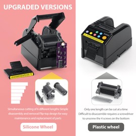Upgraded Ribbon Cutting Machine, 999mm Max Cut Length,Automatic Tape Dispenser, Ideal for Businesses, Schools,Shipping, Gift Wrapping, Restaurants,Homes