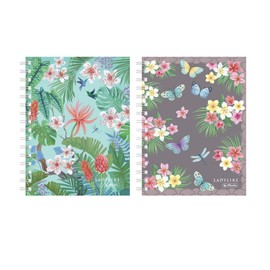 Herlitz Spiral Boutique Book A5 Ladylike Assorted Designs 100 Sheets Squared Pack of 1