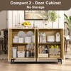 Rattan Cabinet, Buffet Cabinet with Storage