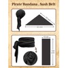 Verceco Men Pirate Costume Accessories Set for Women Bandana Headband