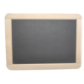 Rheita 5000-1 Premium Slate Board with Natural Wood Frame Lined / Checked