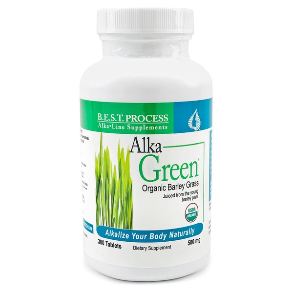 Morter HealthSystem Alka•Green Tablets (2 Pack) Best Process Alkaline — Nutrient Dense Organic Barley Grass Supplement — Natural Source of Enzymes & Amino Acids