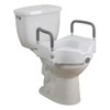 Drive Medical 2-in-1 Raised Toilet Seat with Removable Padded Arms