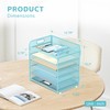 DRQ 6-Tier Paper Letter Tray Organizer with Handle, Mesh Desk