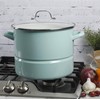 Kenmore Broadway Steamer Stock Pot with Insert and Lid, 16-Quart,